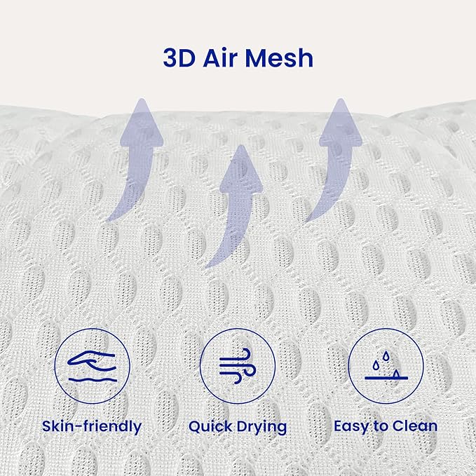 Bath Pillows for Tub Full Body, Large Mesh tub Pillow for Bathtub for Head - Image 5