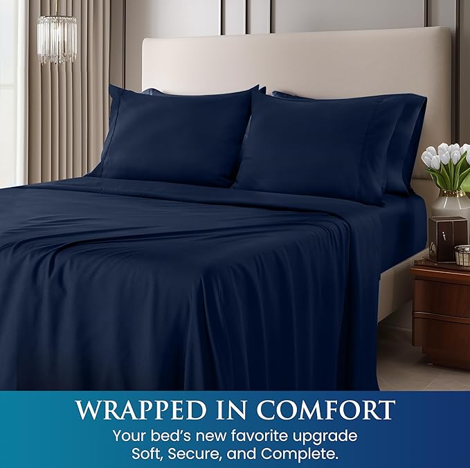 Utopia Bedding Queen Size 4 Piece Sheet Set - Image 4