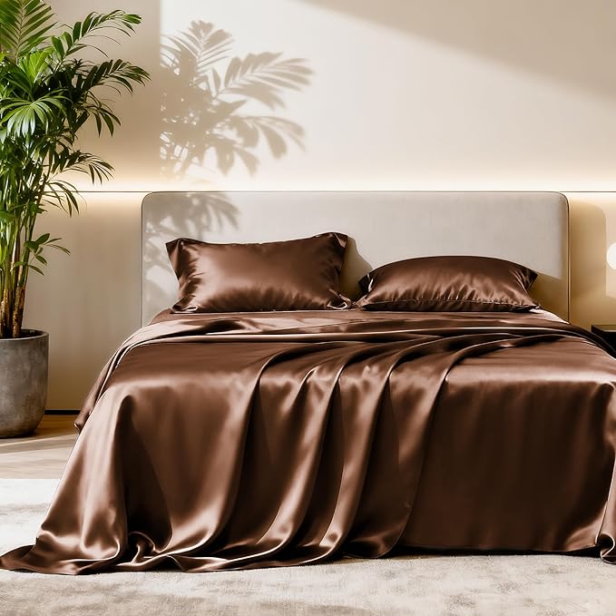 Love's cabin Full Size Satin Sheet Sets by Lovescabin