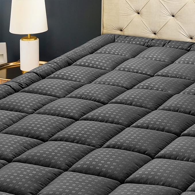 HYLEORY Queen Mattress Pad Quilted Fitted Mattress Protector Cooling Pillow Top by HYLEORY-YourBeddingExpert