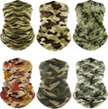 Fuinloth Neck Gaiter, 6 Pack Cooling UV Protection Bandana Face Mask Gator Scarf by fuinloth