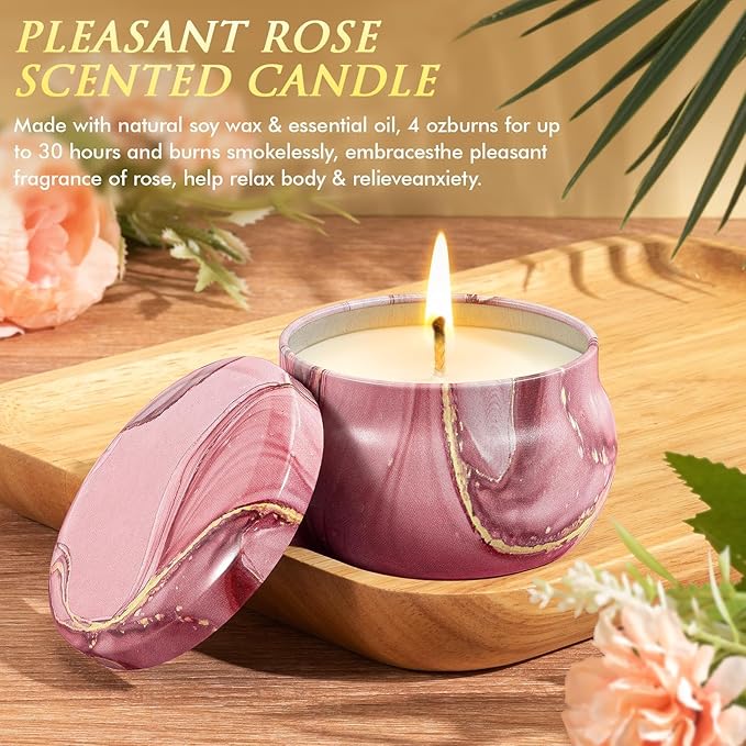 Birthday Gifts for Women Self Care Get Well Soon Gifts, Rose Relaxing Spa Bath - Image 5