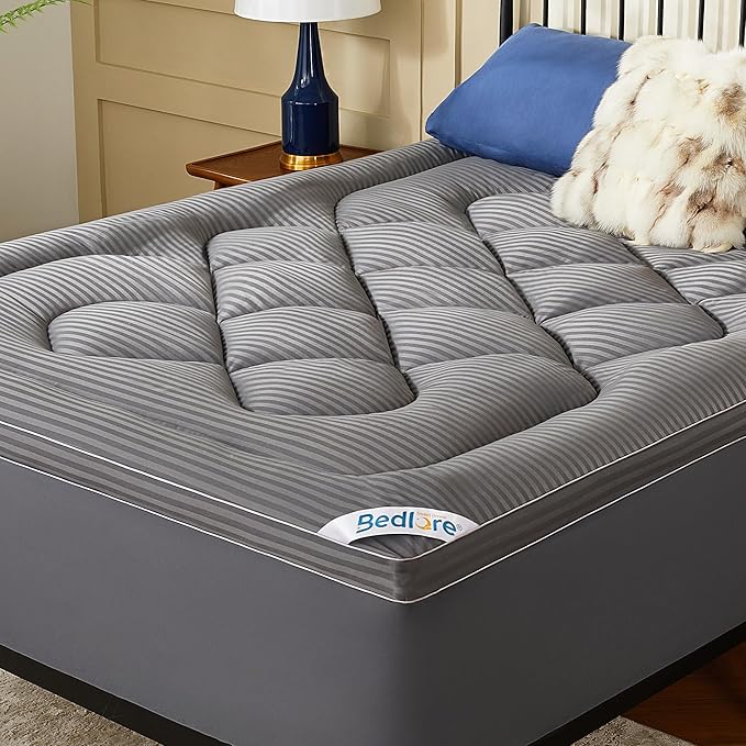 BEDLORE Twin XL Mattress Topper, Thick Pillow Top Pad by Bedlore