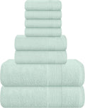 Belizzi Home 8 Piece Towel Set 100% Ring Spun Cotton, 2 Bath Towels 27x54 by Unknown