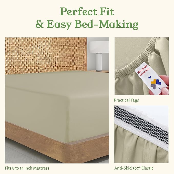 California Design Den Twin Size Fitted Sheet Only - Image 6
