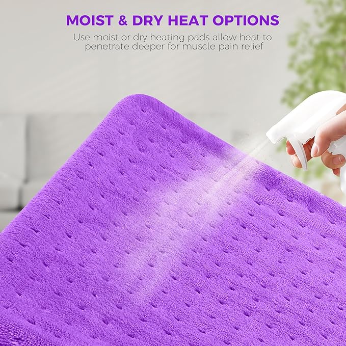 NOWWISH Heating Pad for Back Pain Relief & Period Cramps, 33x17 Inches Large - Image 2