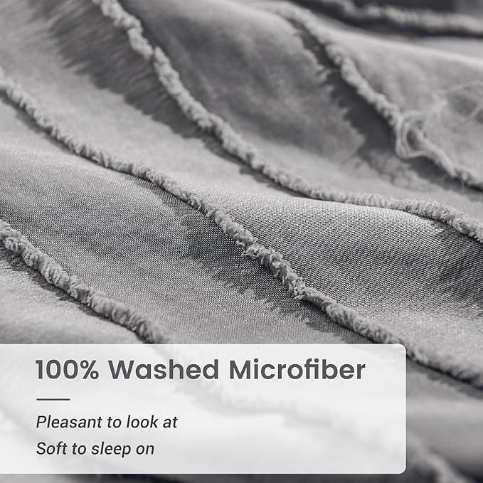 NEXHOME PRO Duvet Cover Queen, Soft and Lightweight 100% Washed Microfiber - Image 4