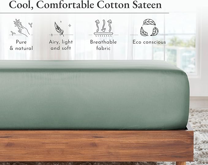 California Design Den Fitted Sheet Full Cotton Only - Image 7