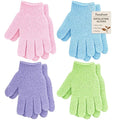 4 Pairs Exfoliating Gloves for Shower, Shower Gloves, Body Scrubber, Korean by FUNDREM