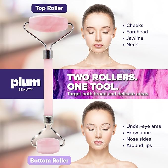 Rose Quartz Face Roller - Image 7