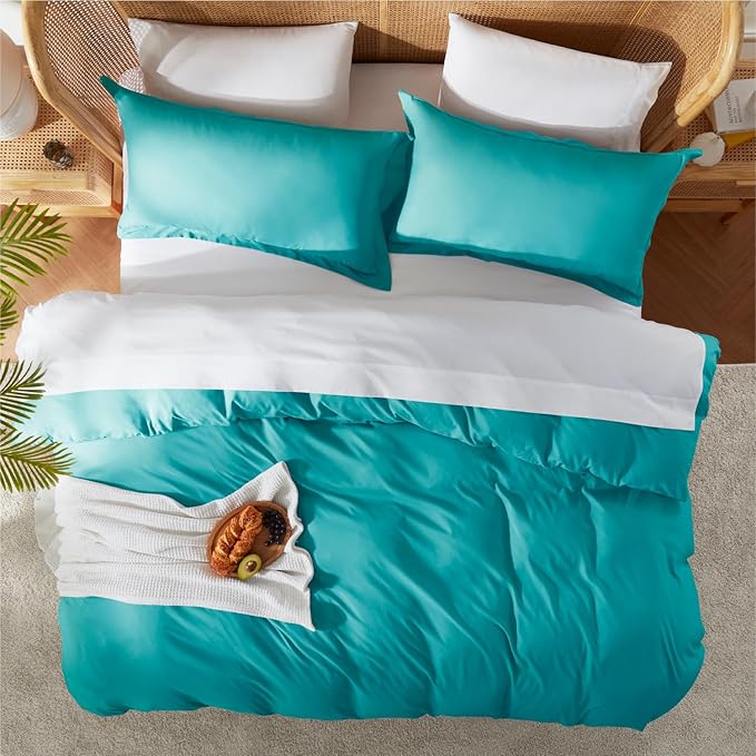 Nestl Teal Duvet Cover King Size - Image 5