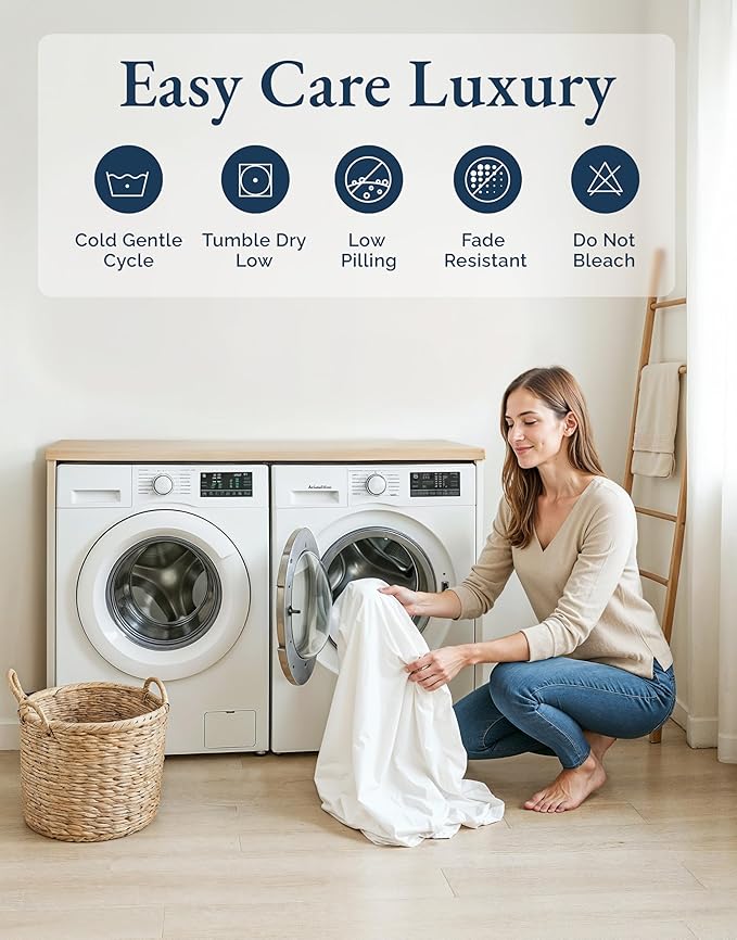 LANE LINEN Twin XL Bed Sheets Set - Image 9