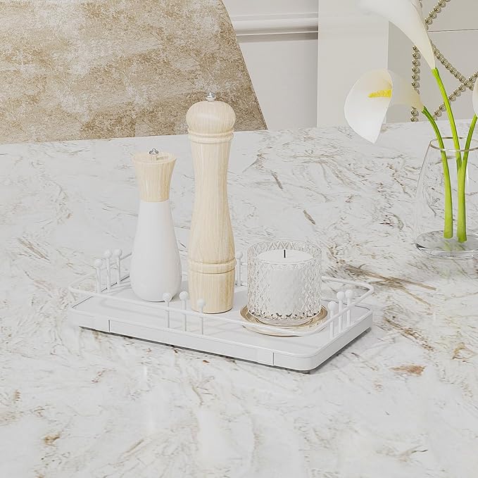 Bathroom Vanity Tray for Toiletries Makeup Perfume Candle Toilet Tank, Kitchen - Image 7