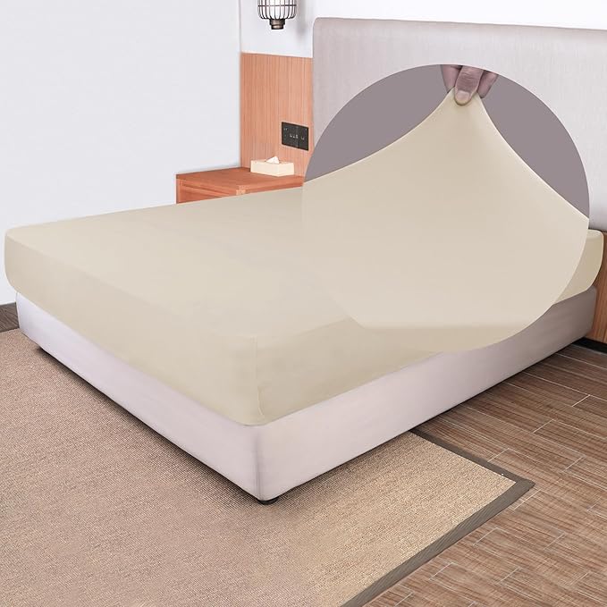Soft Stretch Twin Fitted Sheet Only by NYHOME