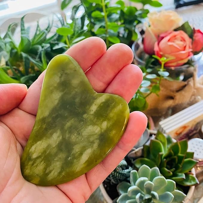 100% Authentic Jade Roller and Gua Sha Set - Image 4
