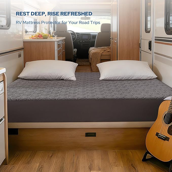 BEDLORE Waterproof Mattress Protector, RV Queen Size Mattress Pad Noiseless - Image 3
