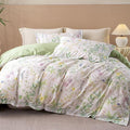OAITE Duvet Cover Set Twin Size Floral Pattern Ultra Soft 100% Cotton Duvet by OAITE