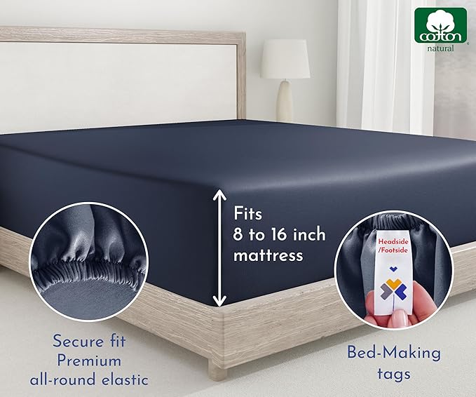 California Design Den 2-Pack King Fitted Sheets Only - Image 6