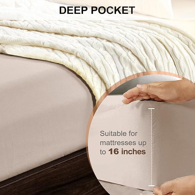 FreshCulture California King Fitted Sheet Only - Image 4