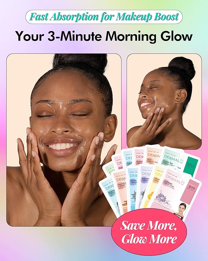 DERMAL 32 Combo Pack Made in Korea Facial Mask – 20+ Years of K-Beauty - Image 3