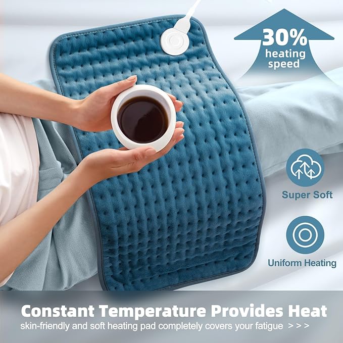 Heating Pad for Back Pain Relief, 12x24 inches, Moist/Dry Heat, Machine Washable - Image 5