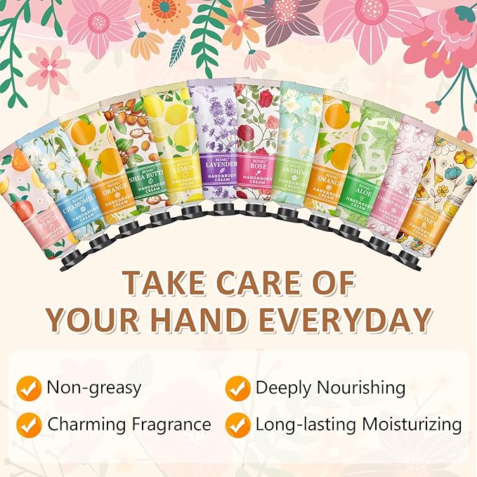 12 Pack Hand Cream Gift Set For Women, Mothers Day Gifts, Teacher Appreciation - Image 3