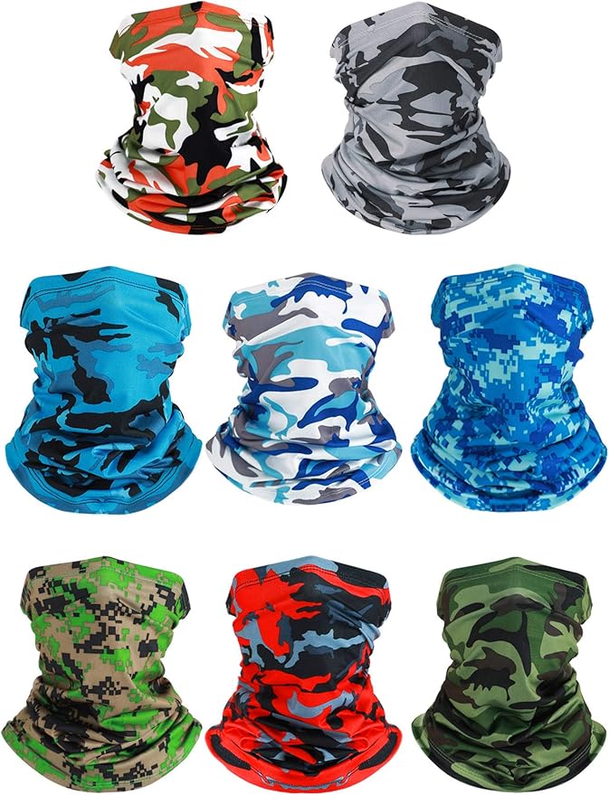 SATINIOR Summer Camo Neck Gaiter UV Protection Cooling Face Mask Sun Hood by SATINIOR