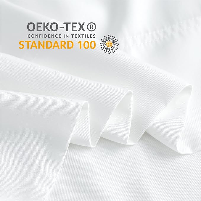 BEDELITE White Pillow Cases Queen Size Set of 2, Rayon Derived from - Image 5
