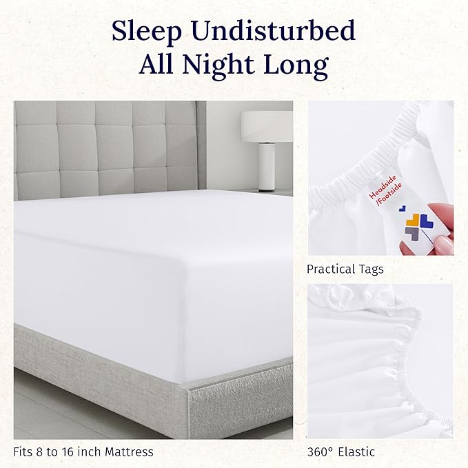 California Design Den Full Size Fitted Sheet Only - Image 6
