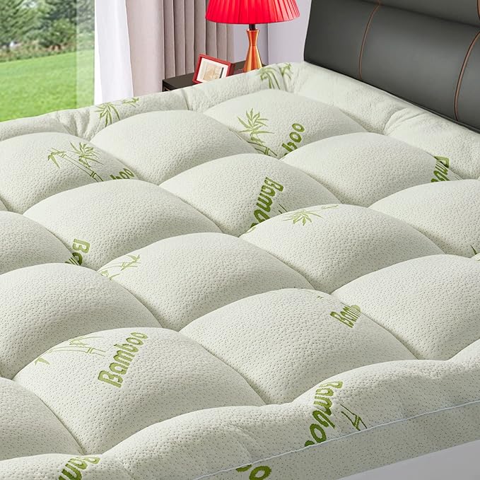 PATSBA Premium Viscose Made from Bamboo Short Queen RV Size Mattress Topper by PATSBA