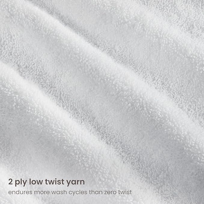 BIOWEAVES 100% Organic Cotton 700 GSM Plush 6-Piece Towel Set GOTS Certified - Image 4