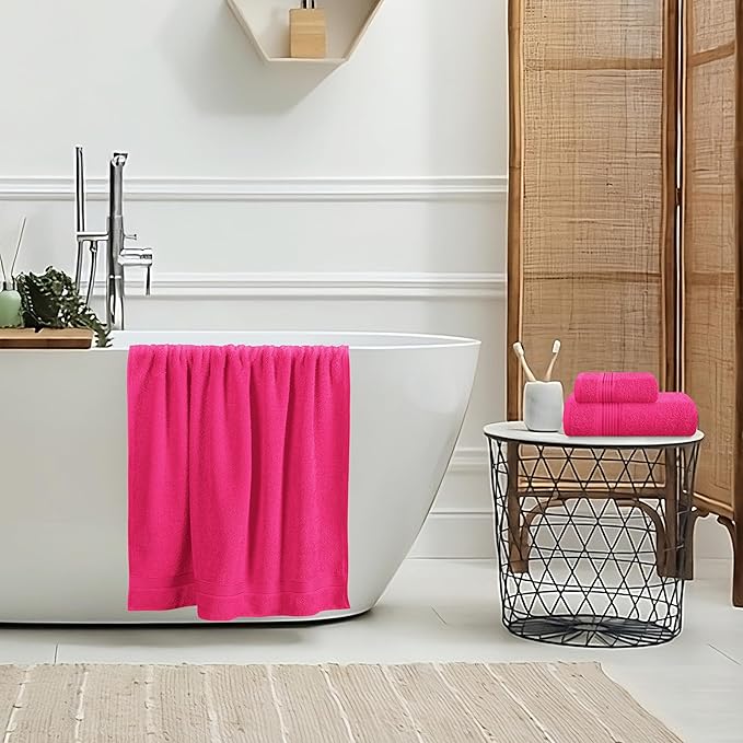 Belizzi Home Ultra Soft 3 Pack Cotton Towel Set, Contains a Bath Towel 28x55 - Image 4