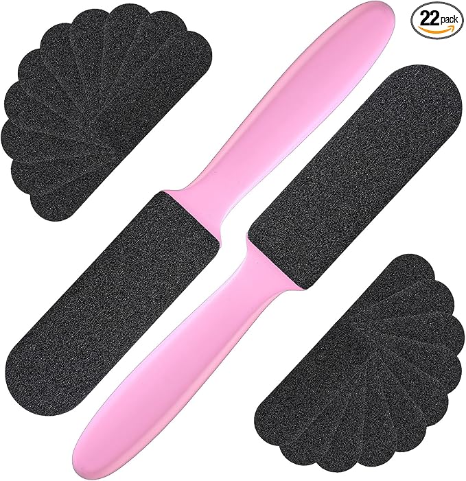 Mudder 2 Pieces Stainless Steel Pedicure Foot File Callus Remover Foot Scrubber by Mudder