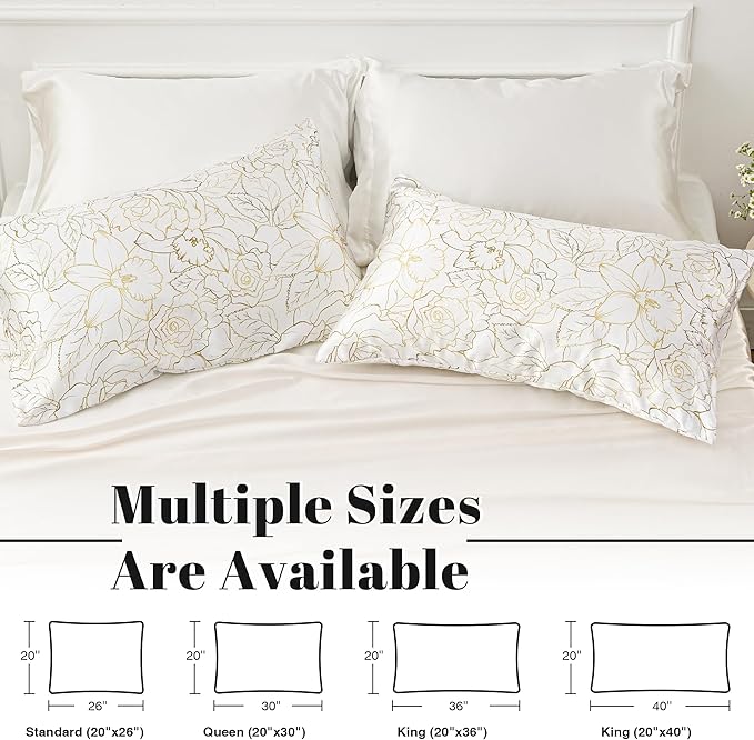 EXQ Home Satin Pillowcase for Hair and Skin Queen - Image 5