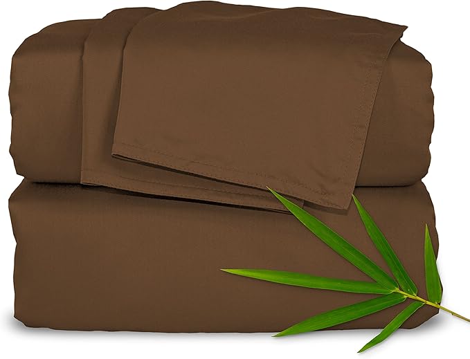 Pure Bamboo Full Sheets, Genuine 100% Organic Viscose Derived from Bamboo Bed by PureBamboo