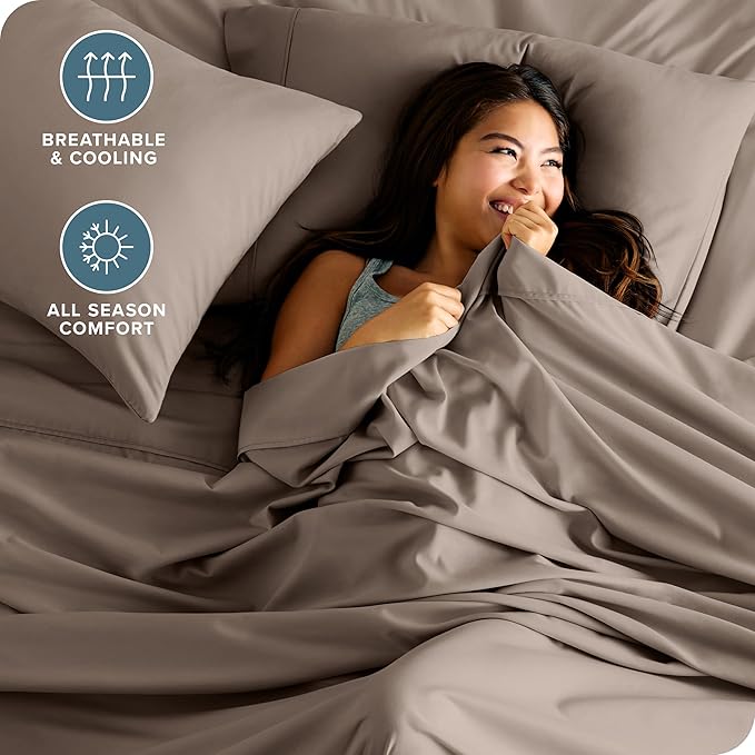 Bare Home Split Head Flex King Sheet Set - Image 4