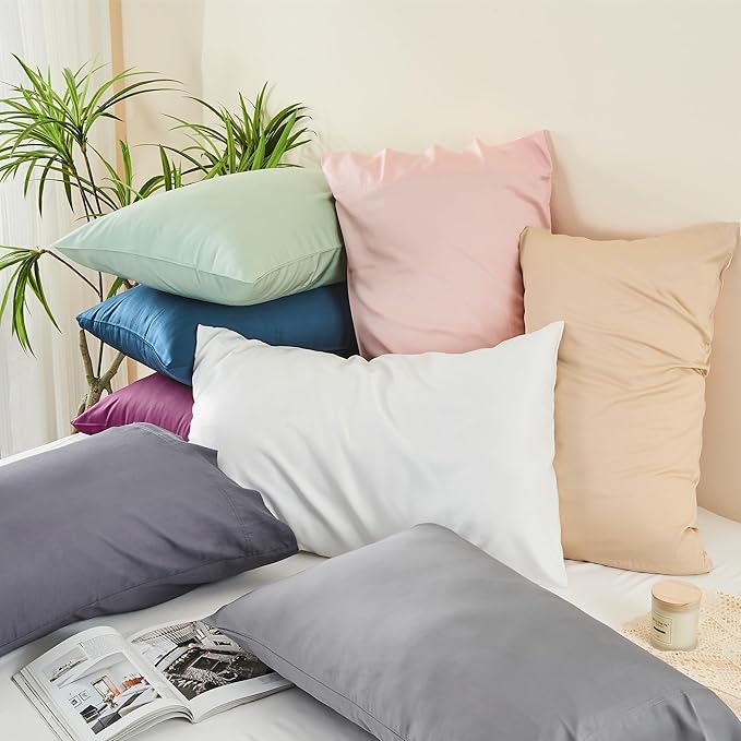 BEDELITE King Size Pillow Cases Set of 2, Rayon Derived from Bamboo, Cooling - Image 8