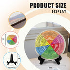 Emotion Wheel, Double-Sided Feelings Wheel with Stand, Counseling Office Must Have, Feelings Wheel Suitable for Therapy Office Decor School Counseling Office Must Have (ML, 1)