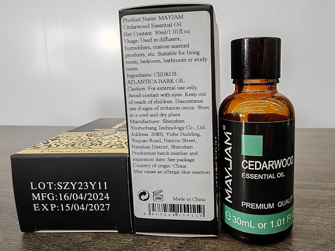 Cedarwood Essential Oil 1.01fl.oz/30ML, MAYJAM Premium Cedarwood Oil - Image 9