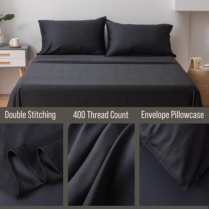 BELLA COTERIE | Luxury Bamboo Viscose Standard Size Pillowcase Set | 100% - Image 3