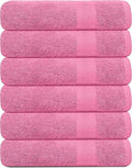KAHAF COLLECTION 100% Cotton Bath Towels, 24x48 Pack of 6 Towels, Quick Dry by KAHAF+COLLECTION