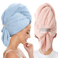 2 Pack Large Microfiber Hair Towel Wrap by BYCOO