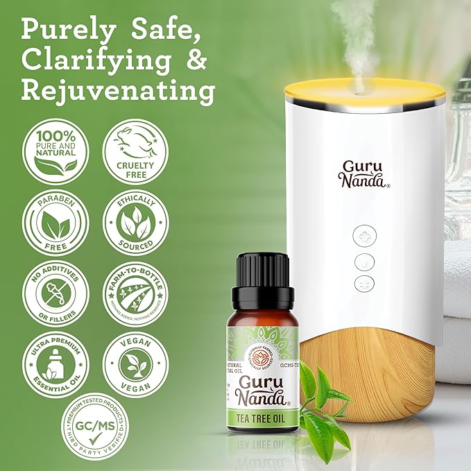 GuruNanda Tea Tree Essential Oil, 100% Pure, Natural and Undiluted Diffuser Oil - Image 5