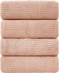 Ycosy 4 Pack Extra Large Microfiber Bath Towels Set, 35x70 inches, Less Lint by Ycosy