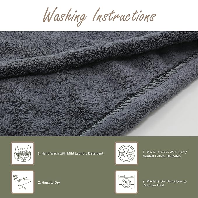 myHomeBody Hair Towel Wrap, Luxury Quick Drying Turban, Ultra Soft Absorbent - Image 6