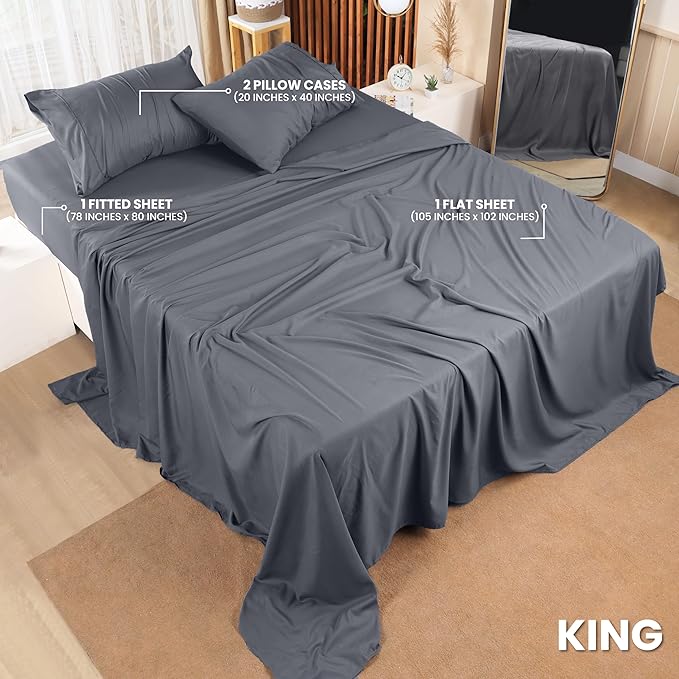 Utopia Bedding King Bed Sheets Set - Image 2