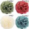 4 Pack Bath Sponge, Bath Shower Loofahs Mesh Pouf Sponge Body Scrubber by Tbestmax