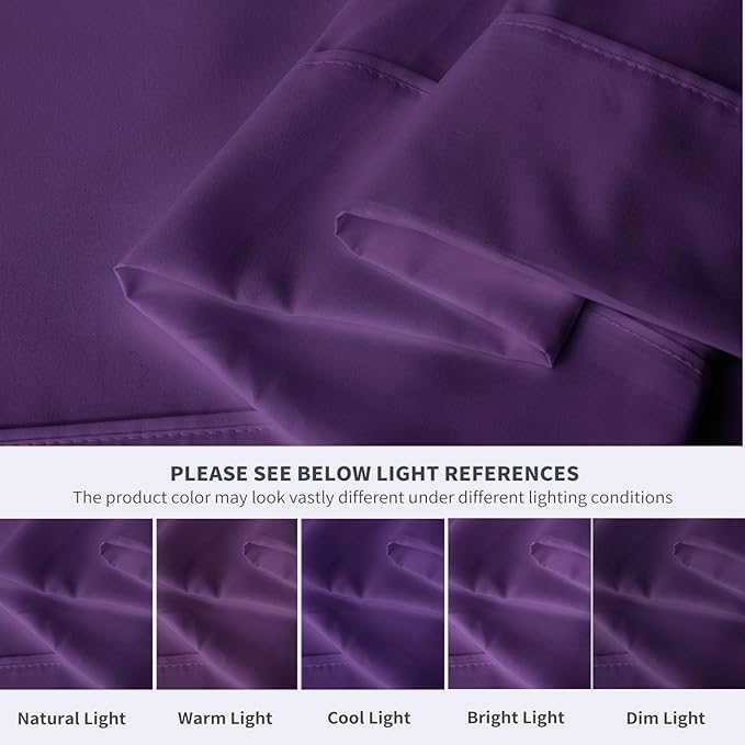 Maple&Stone Twin Flat Sheet 6 Pack, Premium Soft & Breathable, Brushed - Image 4