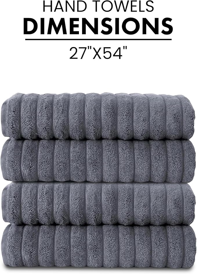 Classic Turkish Towels CTT Premium 4 Pack Bath Towels Set, Made - Image 7