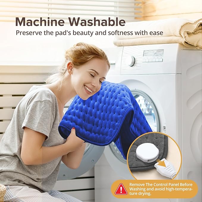 Heating Pad for Back Pain Relief, Auto Off, Moist Dry Heat Therapy, Machine - Image 7